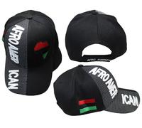 Afro American Paese Nero Vive Materia Lettera Crest Toppa Ricamato Cappello