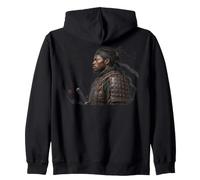 Afro American Samurai Black History Month African Roots Felpa con Cappuccio