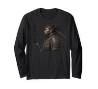 Afro American Samurai Black History Month African Roots Maglia a Manica