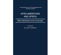 Afro-Americans and Africa (Copertina rigida)