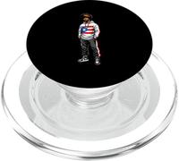 Afro Boricua King Crown bandiera portoricana uomo in piedi posa PopSockets PopGrip per MagSafe