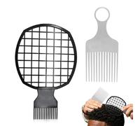 Afro Comb Set, Detangling Pick and Styling Comb for Natural Curly Coily Thick for Black Women Men Twist Styling Tool Kit, for Home Travel Dorm Salon Barbershop Professional Care Use