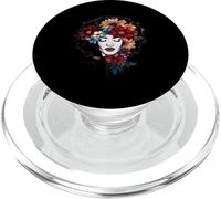Afro Donne Fiori Farfalla Latina Afro Americana-Melanina PopSockets PopGrip per MagSafe