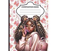 Afro Girl Composition Notebook: College Ruled Notebook for School, Cute Black Girl Journal for Kids, Teens & Women, 120 Pages, 8.5 x 11