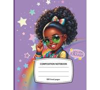 Afro Girl Empowerment Composition Book: Positive Vibes Composition Book