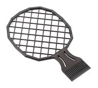 Afro Hair Racket Comb A Waves Sponge Brush Iron Metal Small Short 2 In 1 Men Afro Curly Hair Comb Dreadlocks Tin Parrucchiere e Cura dei Capelli Foil Hot Perm Comb