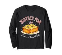 Afro Justice for Lemon Pound Cake Funny Graphic Maglia a Manica