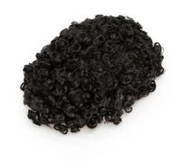 Afro Kinky Twist Crochet Trecce Capelli Per Gli Uomini Neri Sistema Dei Capelli Umani Africani Afro Toupee Tutto PU Capelli Pezzo 120 7x9 # 15mm Curl 1B