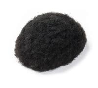 Afro Kinky Twist Crochet Trecce Capelli Per Gli Uomini Neri Sistema Dei Capelli Umani Africani Afro Toupee Tutto PU Capelli Pezzo 120 6x9 # 4mm Onda 1B