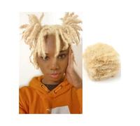 Afro Kinkys Bulk Human Hair for Dreadlocks Extensions Repair Locs Braiding Twist #613 Colore Biondo(6inches)
