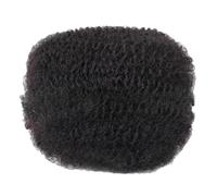 Afro Kinkys - Capelli umani 40,6 cm, colore nero naturale, trecce di capelli umani per acconciature inventive, morbidi e delicati sulla pelle, adatti a vari stili