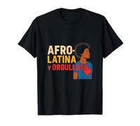 Afro Latina Orgoglio Afro-Latina y Orgullosa Empowerment Maglietta