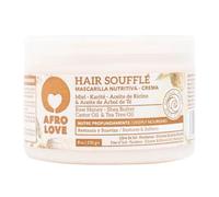 Afro Love Hair Soufflé Maschera per Capelli Ricci, Afro e Crespi, Senza Siliconi - con Miele, Burro di Karité, Olio di Ricino e Albero del Tè 235 Grammi