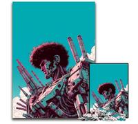 Afro Mecha Warrior Puzzle da 1000 pezzi difficili per adulti perfetti per adolescenti rompicapo per creare legami familiari e regalo fai da te per la casa 1000 pezzi (38x26 cm)