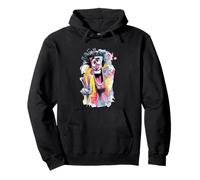 Afro Peace Graffiti Pop Ritratto Personaggio Grafico Art Style Felpa con Cappuccio