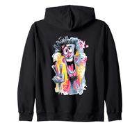 Afro Peace Graffiti Pop Ritratto Personaggio Grafico Art Style Felpa con Cappuccio