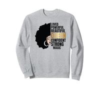 Afro Potente Black Queen Melanina Magia Storia Nera Felpa