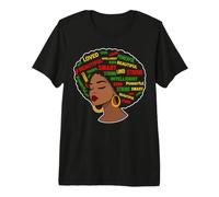 Afro Queen Amato Bella Amato Intelligente Tipo Intelligente Stro Maglietta Premium