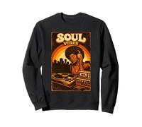 Afro Soul Music Black Queen DJ Groovy Anni '70 Funk Disco Felpa