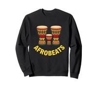 Afrobeats Music African Vibes Drums Opere d'Arte Felpa