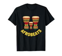 Afrobeats Music African Vibes Drums Opere d'Arte Maglietta