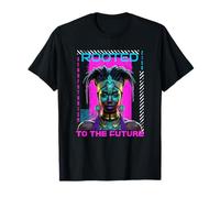 Afrofuturism Rooted To The Future Black Woman Maglietta