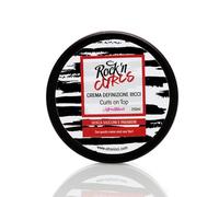 AfroRicci Rock N Curls Crema Definizione Idratante Capelli Ricci e Mossi Curls On Top 250ml, Made in Italy