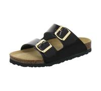 AFS-Schuhe 2100 - Ciabatte da donna alla moda, in vera pelle di alta qualità, realizzate in Germania, Pelle laccata nera., 39 EU