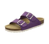 AFS-Schuhe 2100, pantofole da donna alla moda, in vera pelle di alta qualità, Made in Germany, Nubuck viola, 42 EU