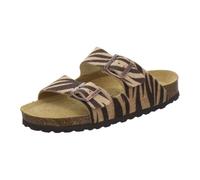 AFS-Schuhe 2100, pantofole da donna alla moda, in vera pelle di alta qualità, Made in Germany, zebra, 39 EU