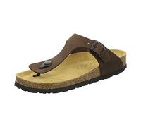 AFS-Schuhe 2107, sandali da donna alla moda, in pelle, comode pantofole con plantare, Made in Germany, moka, 39 EU