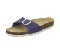 AFS-Schuhe 2112 Mules alla moda da donna in vera pelle, made in Germany, azzurro, 39 EU