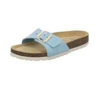 AFS-Schuhe 2112, pantofole da donna alla moda, in vera pelle di alta qualità, Made in Germany, Azzurro, 38 EU