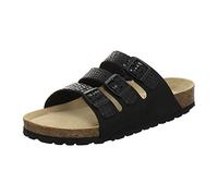 AFS-Schuhe 2133 Pantofole sportive da donna in pelle, pratiche scarpe da lavoro, comode pantofole da lavoro, Made in Germany, Crocco nero, 37 EU