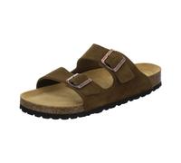 AFS-Schuhe 3100 Pantofole comode in pelle da uomo, scarpe per la casa e il lavoro, made in Germany, marrone, 47 EU