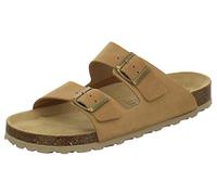 AFS-Schuhe - Comode ciabatte da uomo, 3100, in pelle, da casa e da lavoro, prodotte in Germania, Marrone (naturale), 41 EU