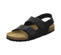 AFS-Schuhe Comodi sandali da uomo in pelle, taglia 40-47 - Made in Germany, Nero , 43 EU