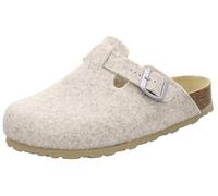 AFS-Schuhe Pantofole da donna chiuse in feltro, comode e calde, made in Germany, beige., 38 EU