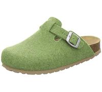 AFS-Schuhe Pantofole da donna chiuse in feltro, comode e calde, made in Germany, verde, 42 EU