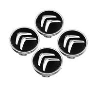 AFSNT 4 Pezzi Coprimozzi per Citroen C5 Aircross C4 Aircross 60mm, Nero, Raggio della Ruota