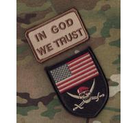Afsoc Pedro Pj Dustoff Pararescue Νeι ⚙ Set: IN Dio Noi Fidati + Red Basco Skull