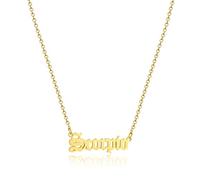 AFSTALR Argento / Oro Vecchio Inglese Collana Zodiaco Collana Donna Ciondolo Astrologia Collana Regalo di Compleanno, Scorpio, Acciaio inossidabile