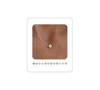 AFSTALR Collana con Pendente da Donna Collana con Pietra Portafortuna Catena in Acciaio Inossidabile con Zirconi Regalo di Compleanno per Figlia Madre Fidanzata