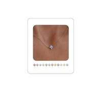 AFSTALR Collana con Pendente da Donna Settembre Collana con Pietra Portafortuna Argento Catena in Acciaio Inossidabile con Zirconi, Regalo di Compleanno per Figlia Madre Fidanzata 40+5cm