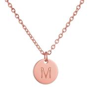 AFSTALR Collana da Donna con Lettere Collana Rotonda Iniziale con Cuori Collana con Compleanno in Oro/Argento/Oro rosa Regalo per Ragazze