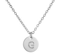 AFSTALR Collana da Donna con Lettere Collana Rotonda Iniziale con Cuori Collana con Compleanno in Oro/Argento/Oro rosa Regalo per Ragazze