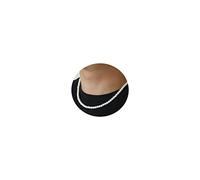 AFSTALR Collana di Perle da Uomo Collane Girocollo di Perle Bianche 6 mm Lunghezza 60 cm Regalo di Compleanno di Natale per Uomo e Donna