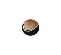 AFSTALR Collana di Perle da Uomo Collane Girocollo di Perle Bianche 8mm Lunghezza 45 cm Regalo di Compleanno di Natale per Uomo e Donna