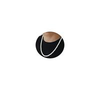 AFSTALR Collana di Perle da Uomo Collane Girocollo di Perle Bianche 8mm Lunghezza 60 cm Regalo di Compleanno di Natale per Uomo e Donna