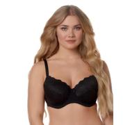 After Eden Full Cover Bra in Recycled Fabric And Lace, Nero, 4E Donna